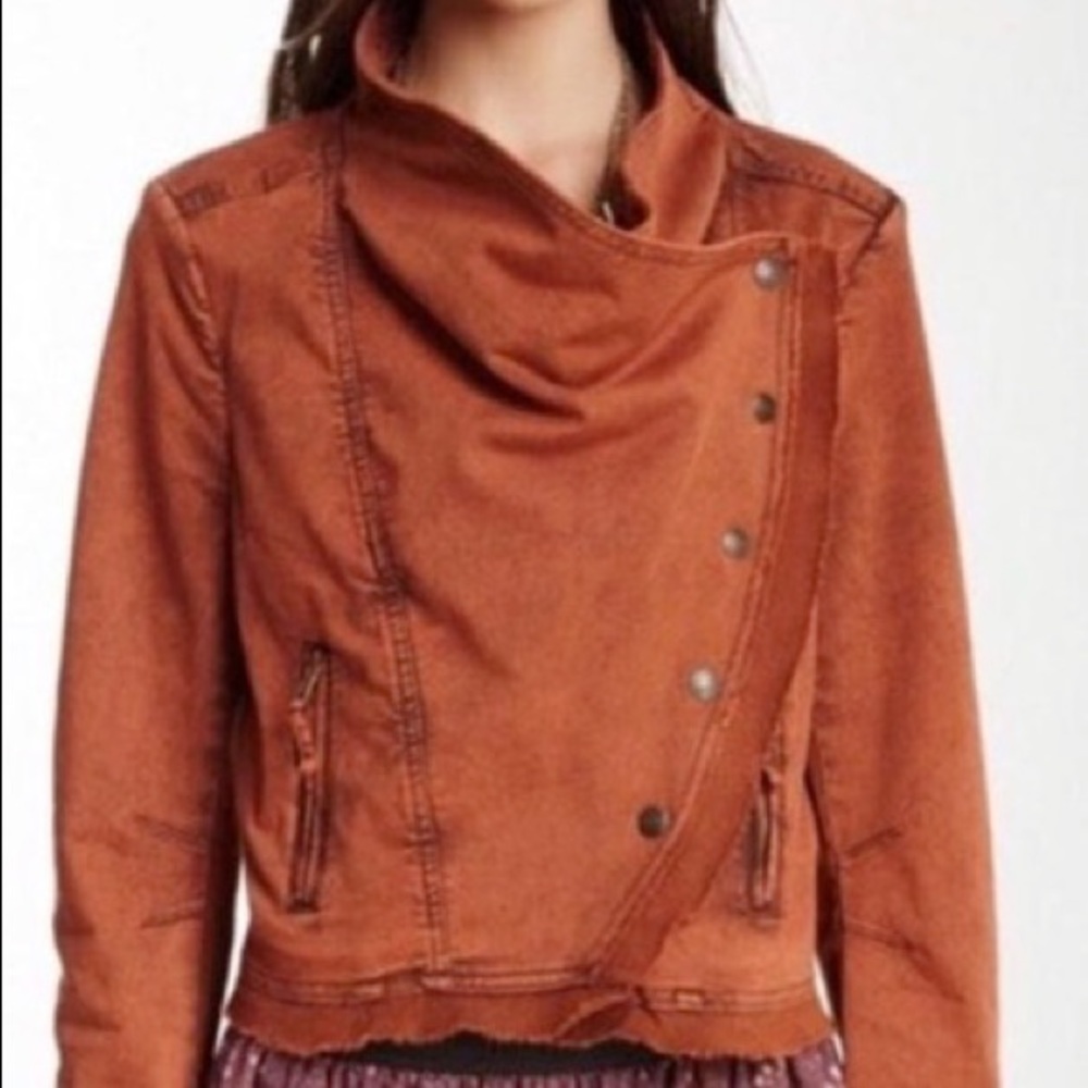 Free People Burnt Orange Jacket